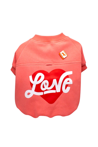 Asky&Erd Love Sweatshirt Coral Rose