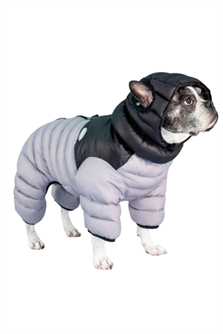 Puppia Alpine Puffer Köpek Tulumu - Gümüş Gri