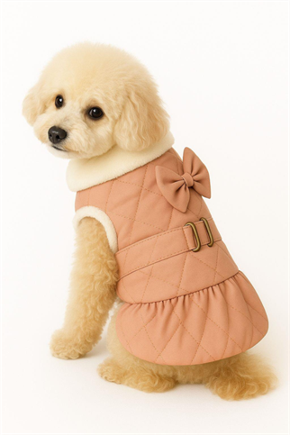 Tasmalı Fiyonk Ceket Pembe