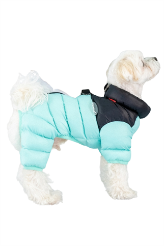 Puppia Alpine Puffer Termal Köpek Tulumu - Mint Yeşili