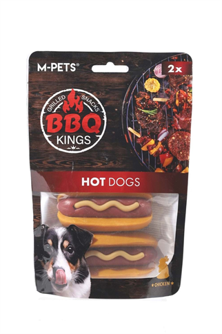M-PETS BBQ KINGS HOT DOGS CHICKEN ÖDÜL 135GR