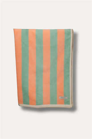 Asky&Erd AskyxHuman Soft Rituals Large Havlu Köpek Severler Seafoam & Salmon Stripe
