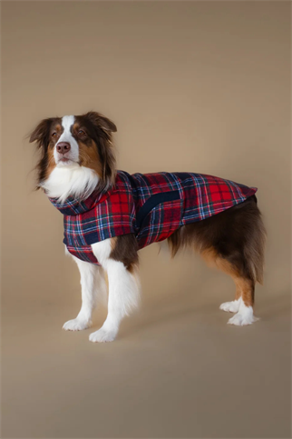 Asky&Erd Chicago Vest Crimson Tartan Plaid 