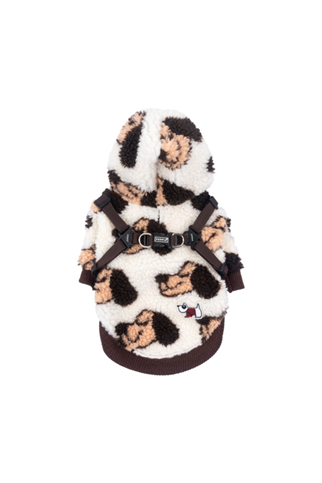 Puppia New York Max Polar Kapüşonlu Kazak - Kahverengi