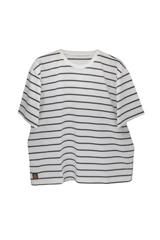 AskyxHuman | Doing My Best Club Stripe T-Shirt | Urban Grey