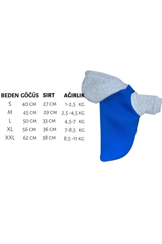 Ziggy Dog Mavi Köpek Sweatshirt