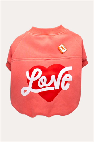 Asky&Erd Love Sweatshirt | Coral Rose