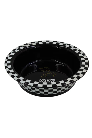 SİYAH SERAMİK MAMA KABI KÖPEK (520ML)