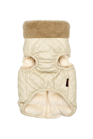 Puppia Dia Quilted Vest Jumper Köpek Tulumu - Bej
