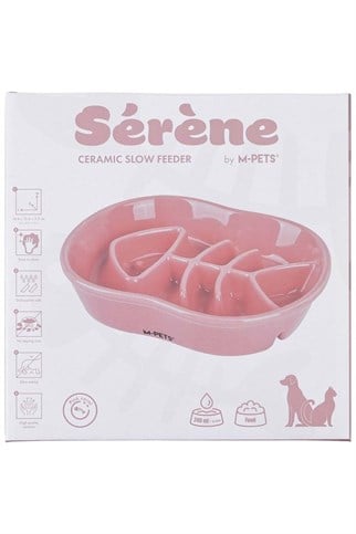 M-Pets Serene Fish Köpek Mama Kabı Pembe
