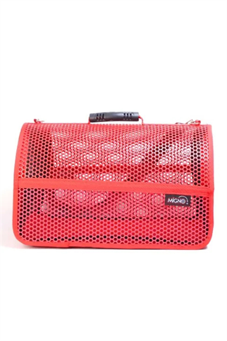 Migno Flybag Voyager Fileli Model Kedi Köpek Taşıma Çantaları - Kırmızı