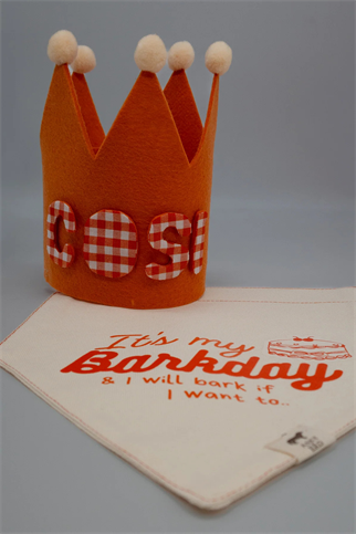 Asky&Erd It’s My Birthday Crown Hat Köpek Doğum Günü Tacı Kişiselleştirilebilir
