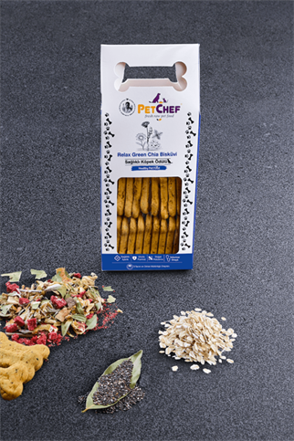 PetChef Relax Green Chia Köpek Bisküvisi