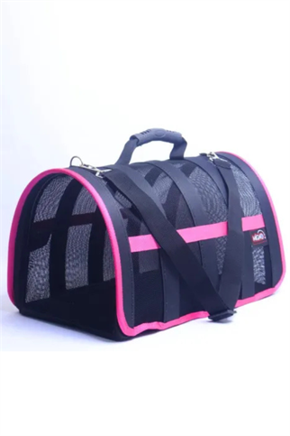 Migno Astra Fileli Model Köpek/Kedi Taşıma Çantası - Pembe