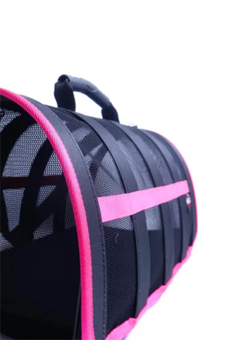 Migno Astra Fileli Model Köpek/Kedi Taşıma Çantası - Pembe