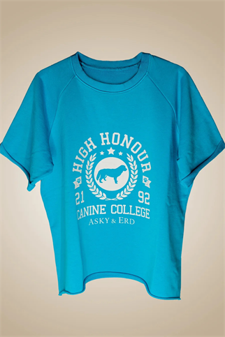 Asky&Erd AskyxHuman Canine College High Honour Sweatshirt | Turquiose Sprint