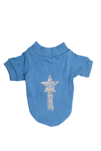 Goodboi Mavi Pırlantalı Ribana Tişört