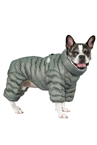 Puppia Wavy Puffer Köpek Tulumu - Haki