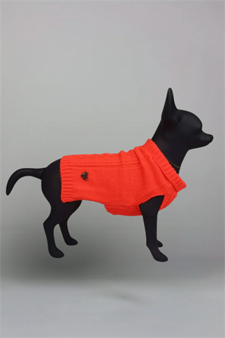 LouLou Örgü Triko Kazak Neon Turuncu 