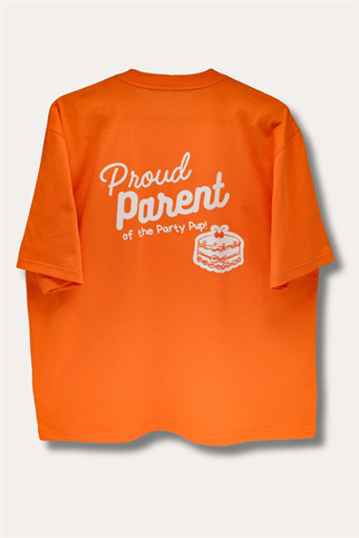 Asky&Erd Barkday Club Tshirt Turuncu