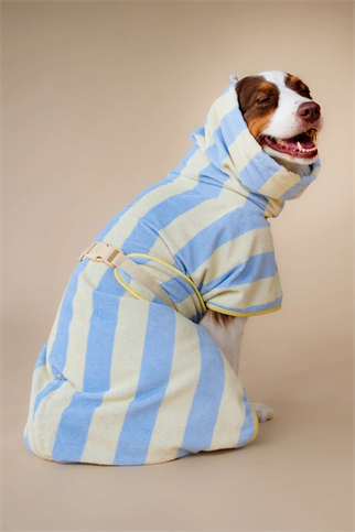 Asky&Erd Soft Rituals Cepli Köpek Kurulama Havlusu Butterscotch Çizgili Pijamalar ve Bornozlar