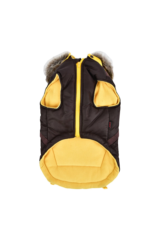 Puppia Orson Kışlık Polar Köpek Tulumu - Kahverengi