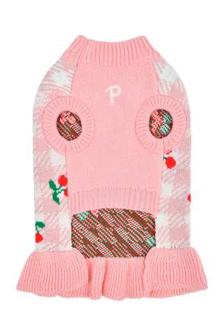 Puppia Rio Örgü Köpek Elbisesi Pembe 