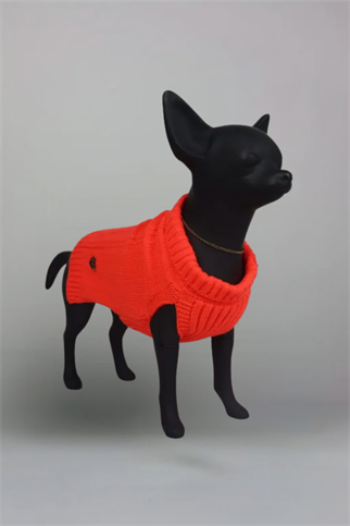 LouLou Örgü Triko Kazak Neon Turuncu 