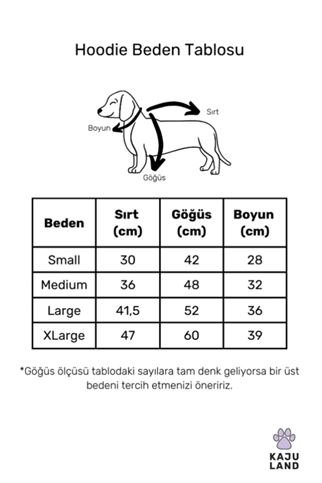 Kajuland Maura Köpek Hoodie Kırmızı