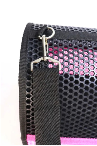 Migno Flybag Voyager Fileli Model Kedi Köpek Taşıma Çantaları - Pembe-Siyah