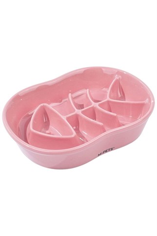 M-Pets Serene Fish Köpek Mama Kabı Pembe