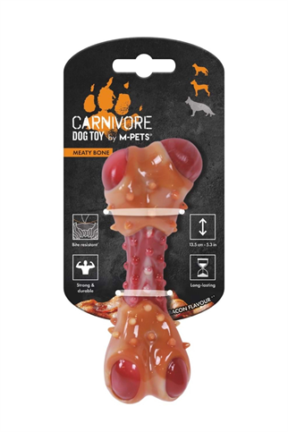 M-PETS CARNIVORE DOG TOY MEATY BONE (M) PASTIRMA AROMALI