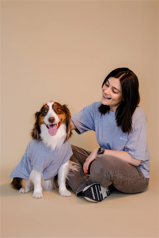 Asky&Erd AskyxHuman Chasing Joy | Urban Grey Tişört