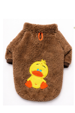 GedyCo Welsoft Ördekli Köpek Sweatshirt- Kahve