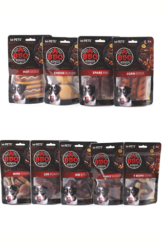 M-PETS BBQ KINGS HOT DOGS CHICKEN ÖDÜL 135GR