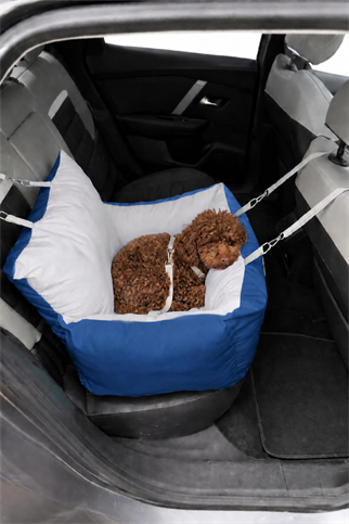 Max Design Maxie Comfort Köpek Araba Yatağı Mavi