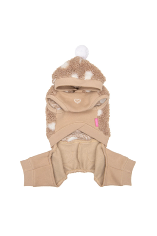 Pinkaholic New York Blaire Kukuletalı Kış Tulumu - Bej