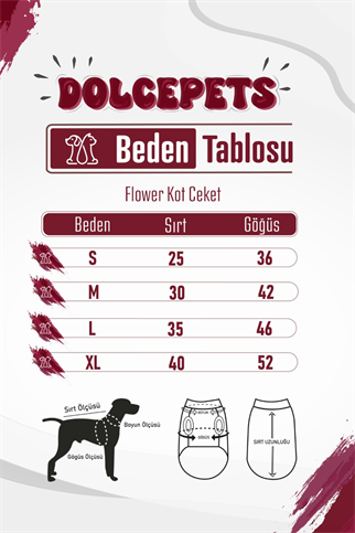 DolcePet Flower Kot Ceket