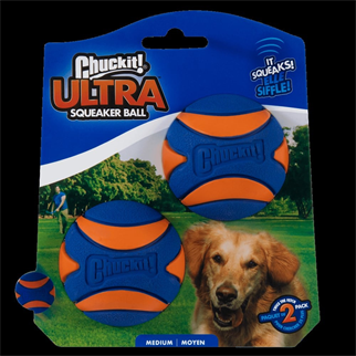 Chuckit! Ultra Squeaker 2li Sesli Köpek Oyun Topu (Orta Boy)