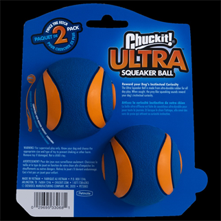 Chuckit! Ultra Squeaker 2li Sesli Köpek Oyun Topu (Orta Boy)