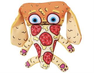Fat Cat Foodies Dayanıklı Kanvas Kumaştan Sesli Köpek Oyuncağı (Pizza)
