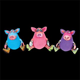 Fat Cat Gruntleys Sesli Peluş Köpek Oyuncağı