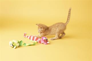 Fat Cat Tailchaser Kedi Otlu Kuyruklu Peluş Kedi Oyuncağı