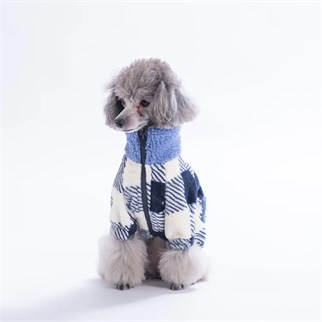 PawStar 25213-Lacivert Chicago Checks Ceket