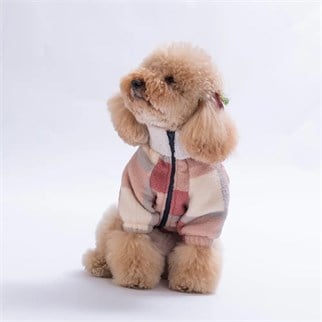 PawStar 25215-Pembe Chicago Checks Ceket