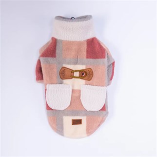 PawStar 25215-Pembe Chicago Checks Ceket