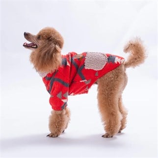 PawStar 25218-Kırmızı Chicago Ethnic Weave Ceket
