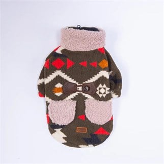 PawStar 25219-Haki Chicago Ethnic Weave Ceket