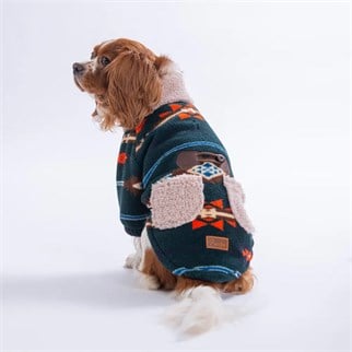 PawStar 25220-Lacivert Chicago Ethnic Weave Ceket