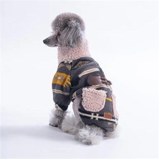 PawStar 25221-Sarı Chicago Ethnic Weave Ceket